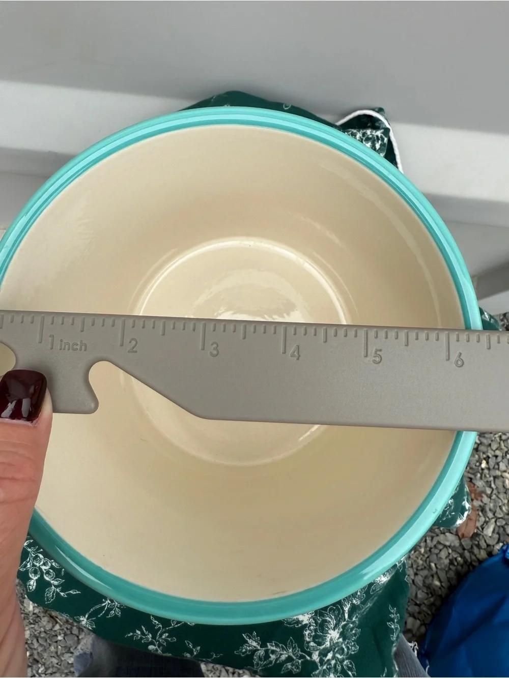 The Pioneer Woman Red Polka Dot Utensil Crock with Teal Trim